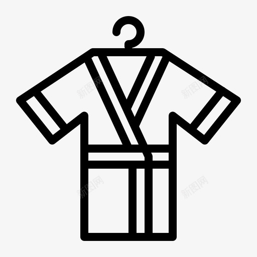 采购产品浴衣浴袍衣服图标svg_新图网 https://ixintu.com 产品 化妆品 毛巾 水疗 浴衣 浴袍 美容 衣服 采购