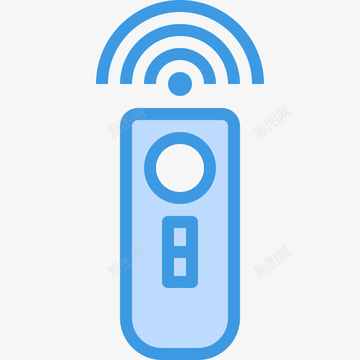 遥控器照片和视频10蓝色图标svg_新图网 https://ixintu.com 照片 蓝色 视频 遥控器