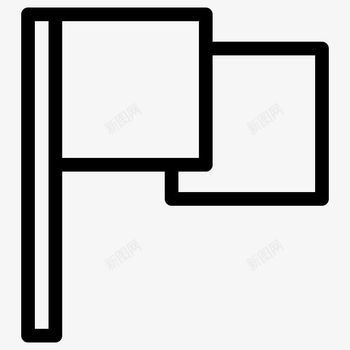 旗子用户界面youtube线路图标svg_新图网 https://ixintu.com youtube 旗子 用户界面 线路