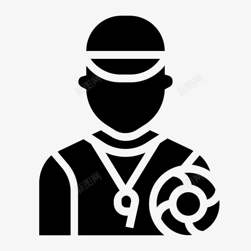 救生员救援安全图标svg_新图网 https://ixintu.com 安保 安全 工作和职业 救援 救生员 游泳池