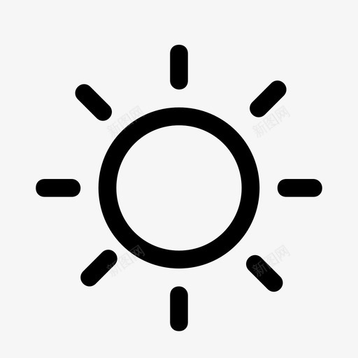 晴天,太阳svg_新图网 https://ixintu.com 晴天,太阳 线性