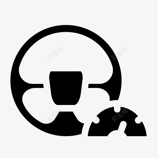 汽车电子商务购物图标svg_新图网 https://ixintu.com 字形 方向盘 汽车 电子商务 购物