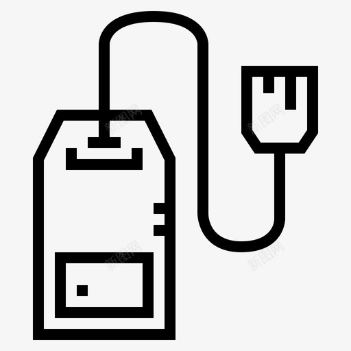 茶包按摩和水疗线性图标svg_新图网 https://ixintu.com 按摩 水疗 线性 茶包
