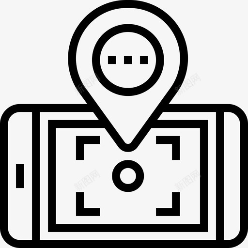 Gps无人机4线性图标svg_新图网 https://ixintu.com Gps 无人机 线性