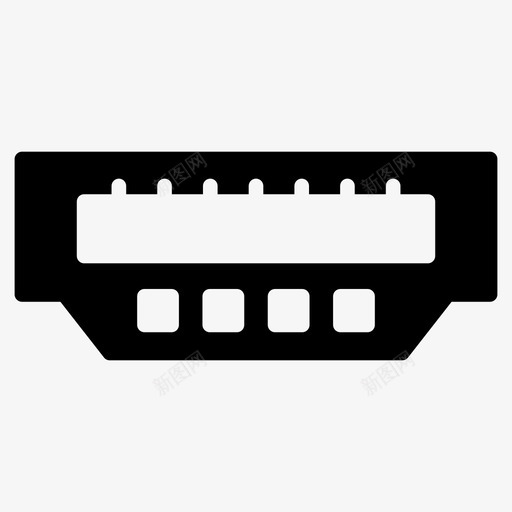 hdmi计算机连接器图标svg_新图网 https://ixintu.com hdmi 硬件 端口 计算机 计算机硬件字形64像素 连接器