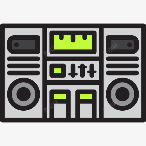 立体声复古小工具7线性颜色图标svg_新图网 https://ixintu.com 复古 小工 工具 立体声 线性 颜色