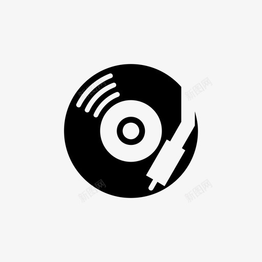 音乐音频磁盘图标svg_新图网 https://ixintu.com 录音机 歌曲 磁盘 音乐 音乐笔记 音频