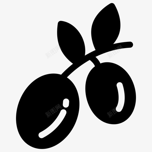 浆果樱桃食物图标svg_新图网 https://ixintu.com 健康食品 图标 字形 快餐 核果 樱桃 水果 浆果 蔬菜 食物