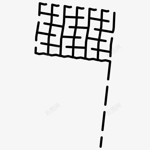 旗帜赛车运动虚线图标svg_新图网 https://ixintu.com 旗帜 赛车 运动虚线图标