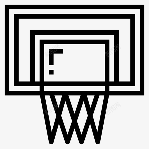 铁环操场40直线图标svg_新图网 https://ixintu.com 操场40 直线 铁环