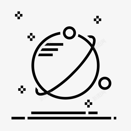 行星占星术科学图标svg_新图网 https://ixintu.com 占星术 太空 宇宙 科学 行星