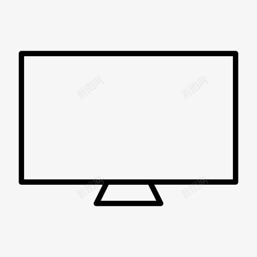 电视显示器液晶显示器图标svg_新图网 https://ixintu.com 屏幕 显示器 液晶 液晶显示 电子设备 电视