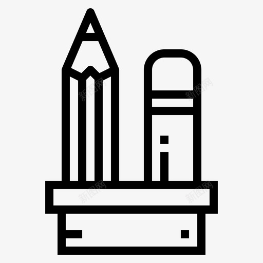 铅笔57学校直线型图标svg_新图网 https://ixintu.com 57学校 直线型 铅笔
