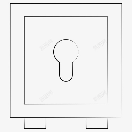 金融银行金库图标svg_新图网 https://ixintu.com 手绘 金库 金融 银行