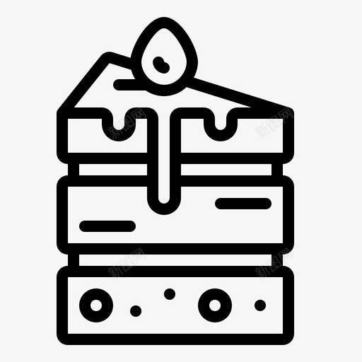 甜蛋糕沙漠食物图标svg_新图网 https://ixintu.com 沙漠 甜蛋糕 营养食品 蜂蜜 食物
