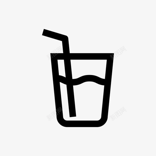 水食物144线性svg免抠素材_新图网 https://ixintu.com 水 食物144 线性