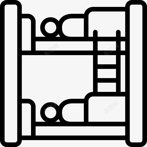 宿舍卧室住宅图标svg_新图网 https://ixintu.com 住宅 卧室 宿舍