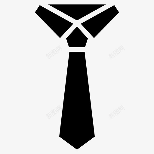 领带布料连衣裙图标svg_新图网 https://ixintu.com 64像素 办公室 商务 布料 服装 标志 连衣裙 领带