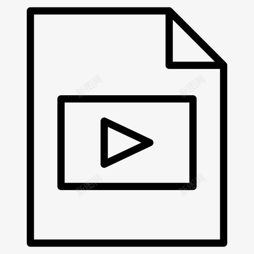 视频文件文件播放图标svg_新图网 https://ixintu.com 搜索引擎优化 搜索引擎优化营销线字形64像素 播放 文件 视频文件