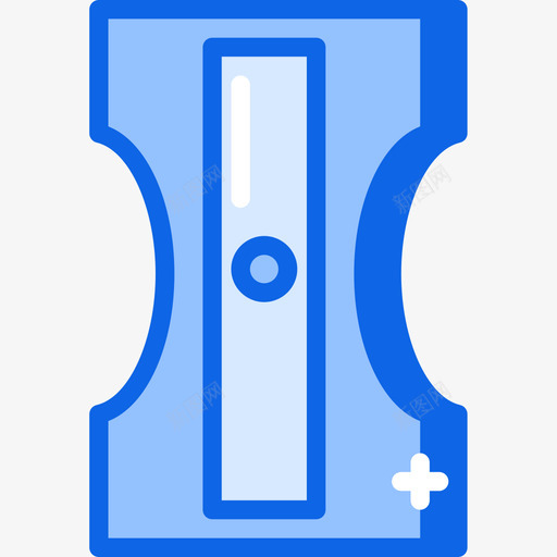 卷笔刀108办公室蓝色图标svg_新图网 https://ixintu.com 办公室 卷笔刀 蓝色