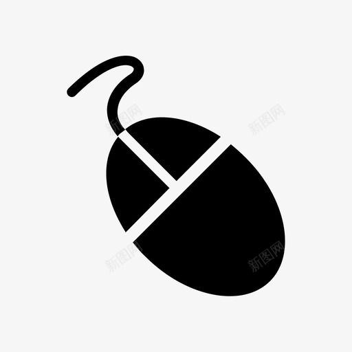 鼠标点击电脑图标svg_新图网 https://ixintu.com 光标 点击 电脑 硬件 艺术设计和开发线字形 鼠标