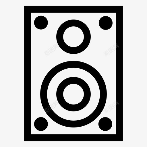 扬声器计算机硬件图标svg_新图网 https://ixintu.com 声音 外围设备 扬声器 硬件 硬件和外围设备 计算机