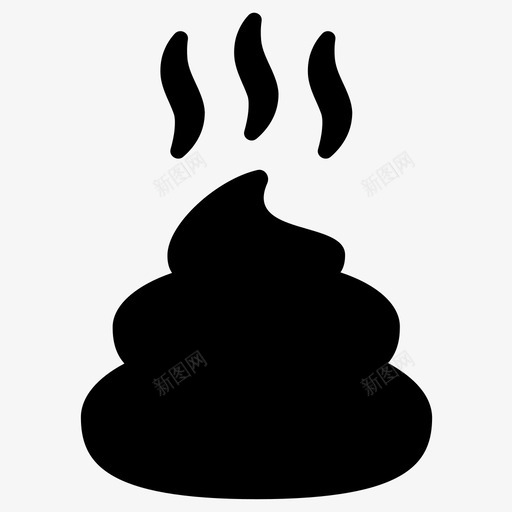 大便臭味图标svg_新图网 https://ixintu.com 大便 散发臭味 臭味 臭味味
