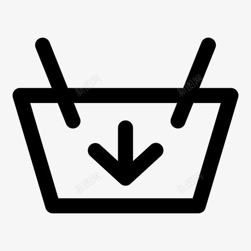 购物篮网上购物商店图标svg_新图网 https://ixintu.com 下载 商店 大胆 真棒 网上购物 购物篮