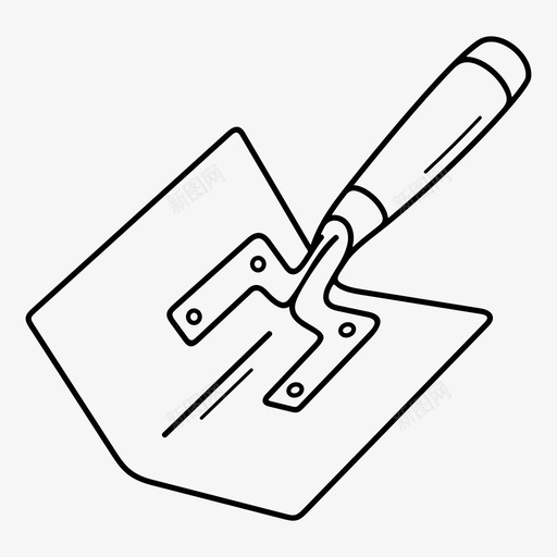 内角抹子抹子图标svg_新图网 https://ixintu.com 内角 抹子
