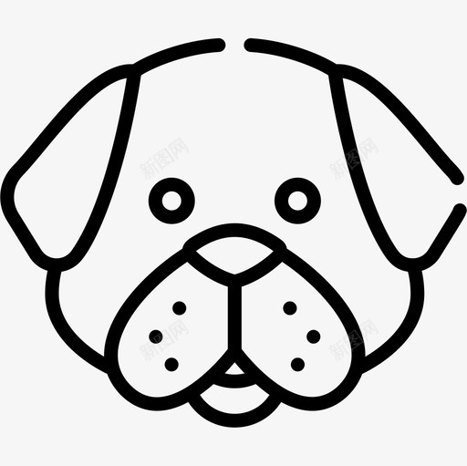 狗宠物店53直系图标svg_新图网 https://ixintu.com 宠物 直系