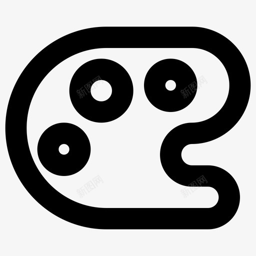 画板艺术色彩图标svg_新图网 https://ixintu.com 浓墨重彩 画板 画派 绘画 色彩 艺术