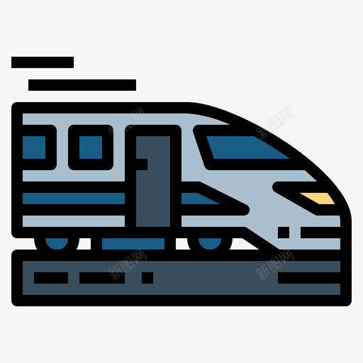 火车日本41线颜色图标svg_新图网 https://ixintu.com 日本41 火车 线颜色