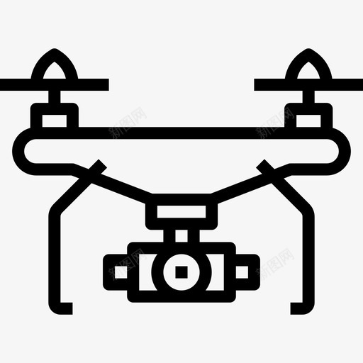 无人机小工具3线性图标svg_新图网 https://ixintu.com 小工 工具 无人机 线性