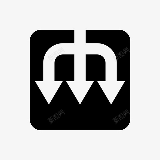 箭头方向下图标svg_新图网 https://ixintu.com 下 方向 方式 箭头 箭头方形 连接