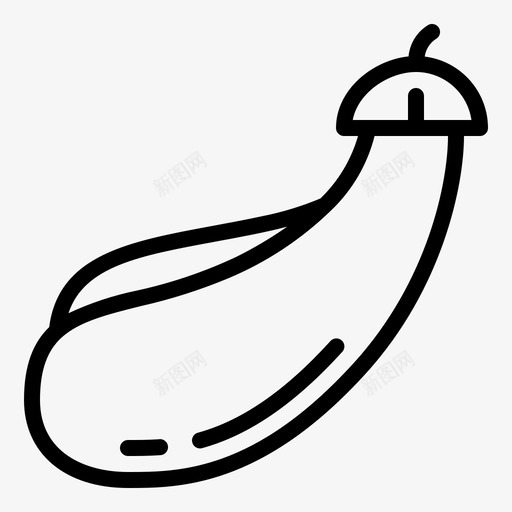 茄子饮食健康图标svg_新图网 https://ixintu.com 健康 素食 茄子 营养食品 蔬菜 饮食