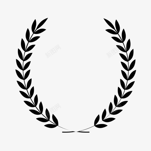 桂冠冠军胜利图标svg_新图网 https://ixintu.com 冠军 桂冠 胜利