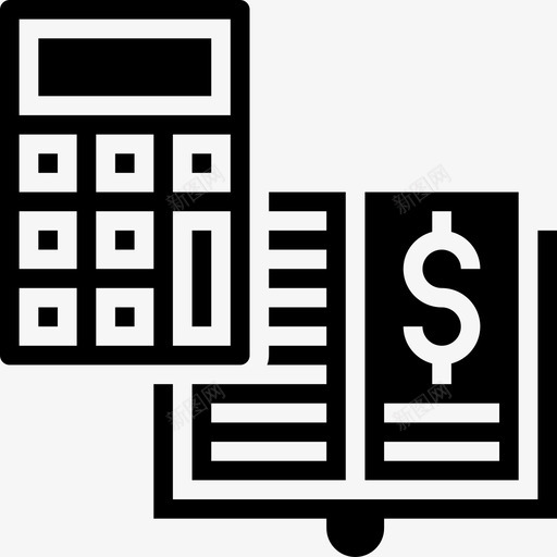 分类帐会计9字形图标svg_新图网 https://ixintu.com 会计9 分类帐 字形