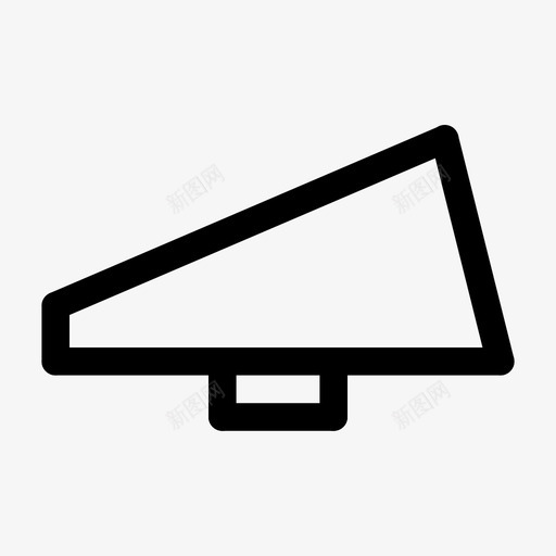 扩音器注意通信图标svg_新图网 https://ixintu.com 促销 带圆帽的直线 扩音器 注意 通信