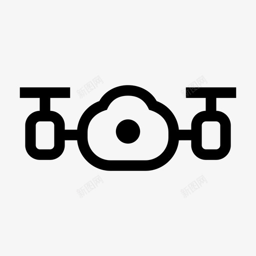 无人机摄像机无人机机器人图标svg_新图网 https://ixintu.com 技术 摄像机 无人机 未来 机器人