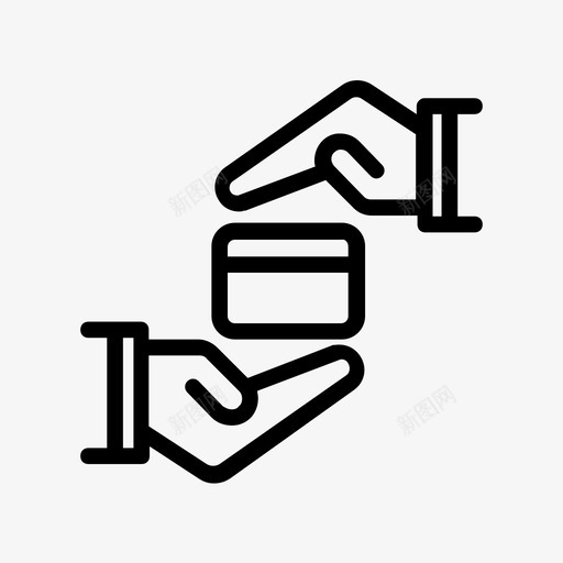 支付安全银行卡图标svg_新图网 https://ixintu.com 保护 信用 卡 支付安全 银行 银行行标志符号图标