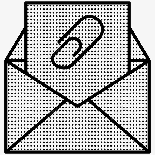 附件电子邮件收件箱图标svg_新图网 https://ixintu.com 收件箱 电子邮件 附件