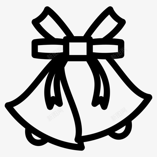 钟声庆祝圣诞图标svg_新图网 https://ixintu.com 圣诞 声音 庆祝 节日 钟声 铃声