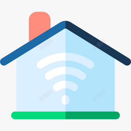 智能住宅户型13平层图标svg_新图网 https://ixintu.com 住宅 平层 户型 智能