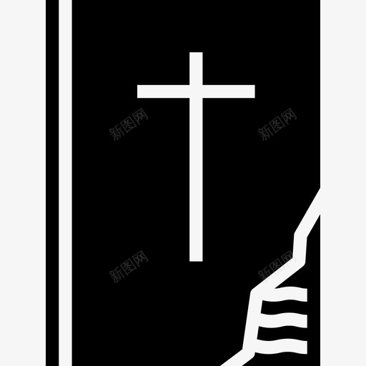 圣经万圣节127填充图标svg_新图网 https://ixintu.com 万圣节127 圣经 填充