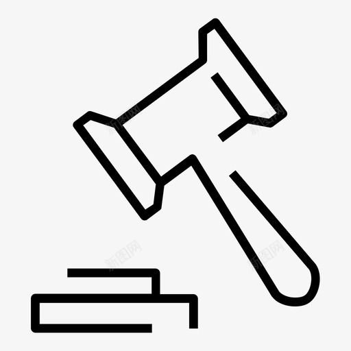 锤子线图标规则1svg_新图网 https://ixintu.com 图标 规则 锤子