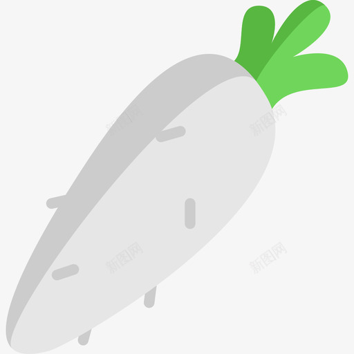 辣根水果蔬菜13图标svg_新图网 https://ixintu.com 扁平 水果 蔬菜 辣根