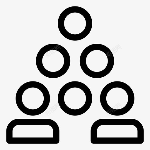 人员组组织图标svg_新图网 https://ixintu.com 业务 人员 团队 用户 组织