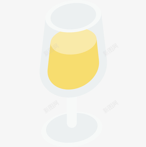 香槟杯生日100扁平图标svg_新图网 https://ixintu.com 扁平 生日 香槟