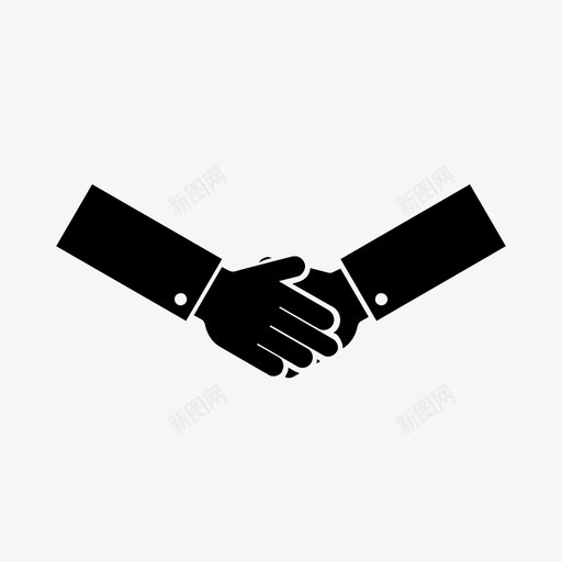 握手问候图标svg_新图网 https://ixintu.com 握手 问候