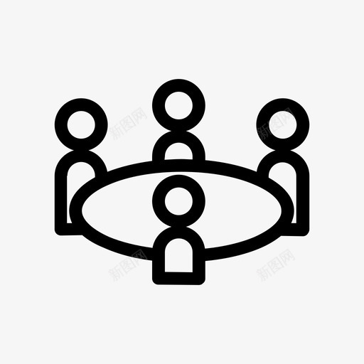 会议商务交流图标svg_新图网 https://ixintu.com 交流 交谈 会议 商务 面试